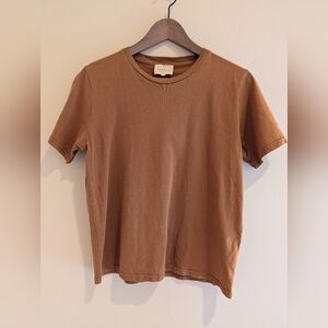 Sezane Conrad T Shirt In Camel S